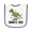 White and Navy, variant on Inktastic Nanas Boy Grandson Dinosaur Baby Terry Cloth Bib