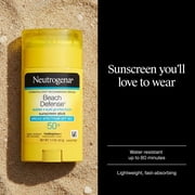Neutrogena Beach Defense SPF 50+, Face Sunscreen Stick, Travel Size Sun Care, 1.5 oz