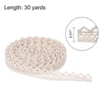 thumbnail image 2 of Unique Bargains Lace Ribbon 30 Yards 0.51 Inch Cotton Lace Trim for Craft,Gift Wrappers,Headbands,Beige Style 8, 2 of 5