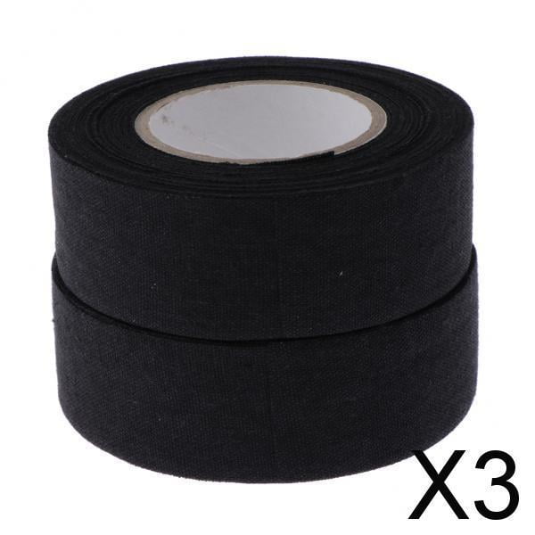Colaxi Lot de 3 6 2 Rouleaux Ruban de Bâton de Hockey sur Glace de Sport Résistant à l'Usure et au Glissement Noir 3 Pcs