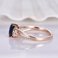thumbnail image 4 of HeartsAndYou 1ct Natural Blue Sapphire Floral Solitaire Engagement Ring 14k SOLID Rose Gold, 4 of 9