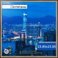 thumbnail image 3 of ArtToFrames 23.85x23.85 Inch - 60.6x60.6 CM Silver Puzzle Frame for 1000 piece Puzzles.1.38 Inch Custom Wood Puzzle Frames, Anique Silver - Comes with Economy Acrylic, 3 of 6