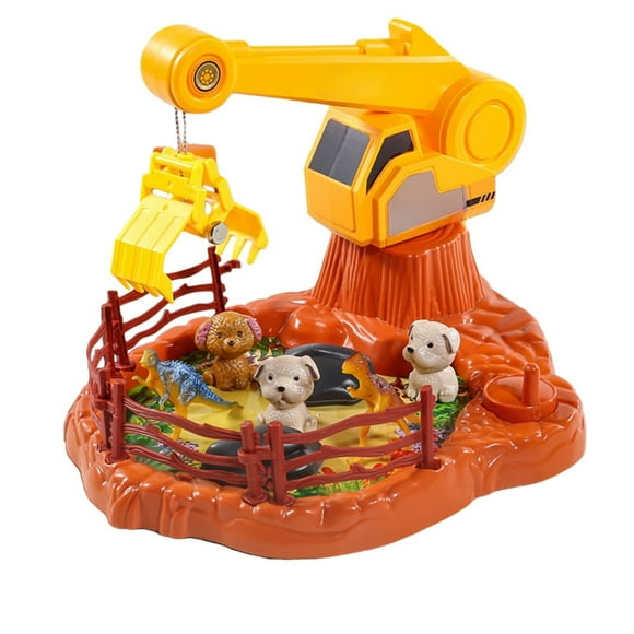 Muñeca con clip Puzzle de educación temprana Mini muñeca Máquinas Vehículo de ingeniería