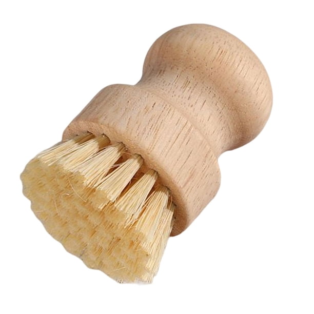 Fregadero de cocina Limpieza Palm Pot Cepillo Lavado resistentes a los arañazos Plato Cepillo Cepillo para piso de cocina Cuarto de baño Lavad corta de madera
