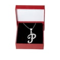 thumbnail image 3 of Collar Gargantilla Letra P Horoz Plata 925 45cm, 3 of 5