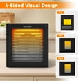 thumbnail image 4 of Costway 10 Stainless Steel Trays Dryer with 10 Presets 48H Timer Accessories Included, 4 of 10