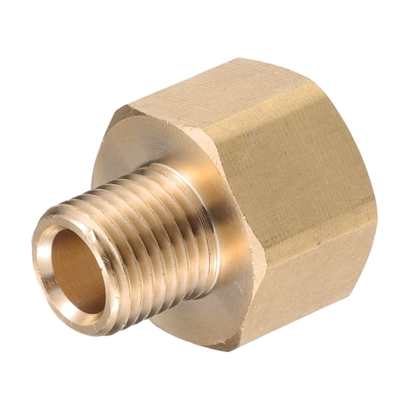 Unique Bargains Pressure Washer Connector Fitting M22x1.5 to M14x1.5 Coupler Adapter Brass Hose Connector Copper Tone
