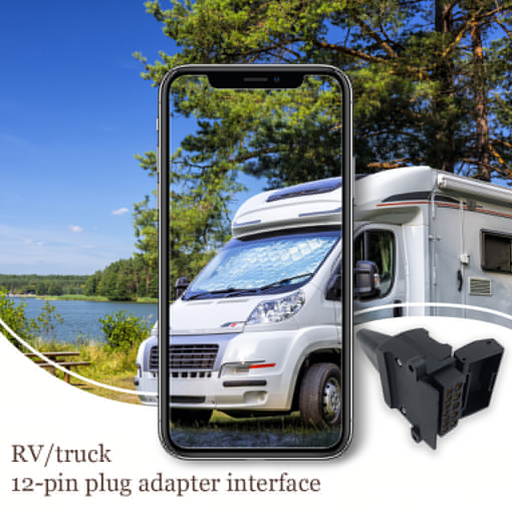 thumbnail image 4 of Riwesomey Enchufe de 12 pines, enchufe plano, conector hembra, accesorio, adaptador de coche, piezas de reparación, suministros, accesorios Accesorios para vehículos recreativos Riwesomey VI021387-00B, 4 of 6