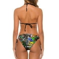 thumbnail image 3 of The Legend of Zelda Characters Women Bikini Set Sexy Two Pieces Halter String Swimsuit Triangle Briefs Tie Side Bottom, 3 of 7