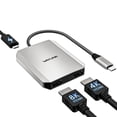 thumbnail image 1 of Adaptador USB C a HDMI dual WAVLINK para Dell XPS HP Lenovo, 1 of 9