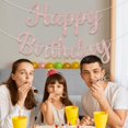 thumbnail image 3 of Guirnalda de cumpleaños con brillo color oro rosa JHZMCRX, 3 of 7