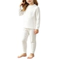 thumbnail image 6 of BLVB Toddler Baby Boys Girls Pajamas Sets 2 Piece Pjs Lounge Outfits Long Sleeve Top and Pants Soft Breathable Sleepwear(White,6-7 Years), 6 of 9