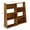 Brown, variant on 4-Tier Wooden Expandable Bookshelf Storage Rack, L-Shaped Adjustable 2-Piece Bookcase Shelf, Extendable Up To 47 Inches for Wall Corner & Small Spaces