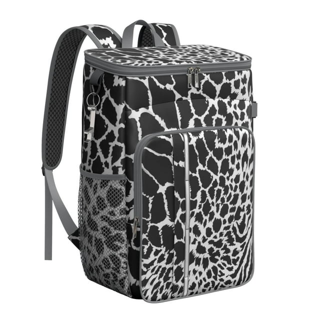 Modern Tropical Cooler Backpack - 20L Insulated Leakproof Soft Cooler for Camping, Beach & Road Trips, Multiple Pockets