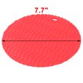 thumbnail image 2 of Plato de tazón redondo de silicona con diseño de ola antideslizante, resistente al calor, rojo, 2 piezas, 2 of 4