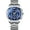 Silver Case Blue Fac, variant on 13 Generation Upgraded Popular Business Diamond Steel Strap Luminous Waterproof Watch Men's Quartz Watch