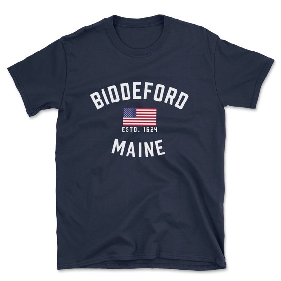 Biddeford Maine Patriot Men's Cotton T-Shirt