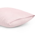 thumbnail image 5 of Mainstays Kids 100% Cotton Percale Bed Sheet Set, Twin, Light Pink, 3 Pieces, 5 of 8