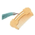 thumbnail image 4 of Shisuyan Handmade Fine Tooth Wooden Comb With Ruyi Lock Carving Boxwood For Men Pocket Beard Comb Scalp, 4 of 8