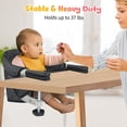 thumbnail image 4 of Trona con gancho: Trona para bebés y niños pequeños de 6 a 36 meses, Trona portátil y plegable para el hogar y los viajes, Silla para alimentar al bebé, Configuración en segundos - Incluye bolsa de tr, 4 of 5