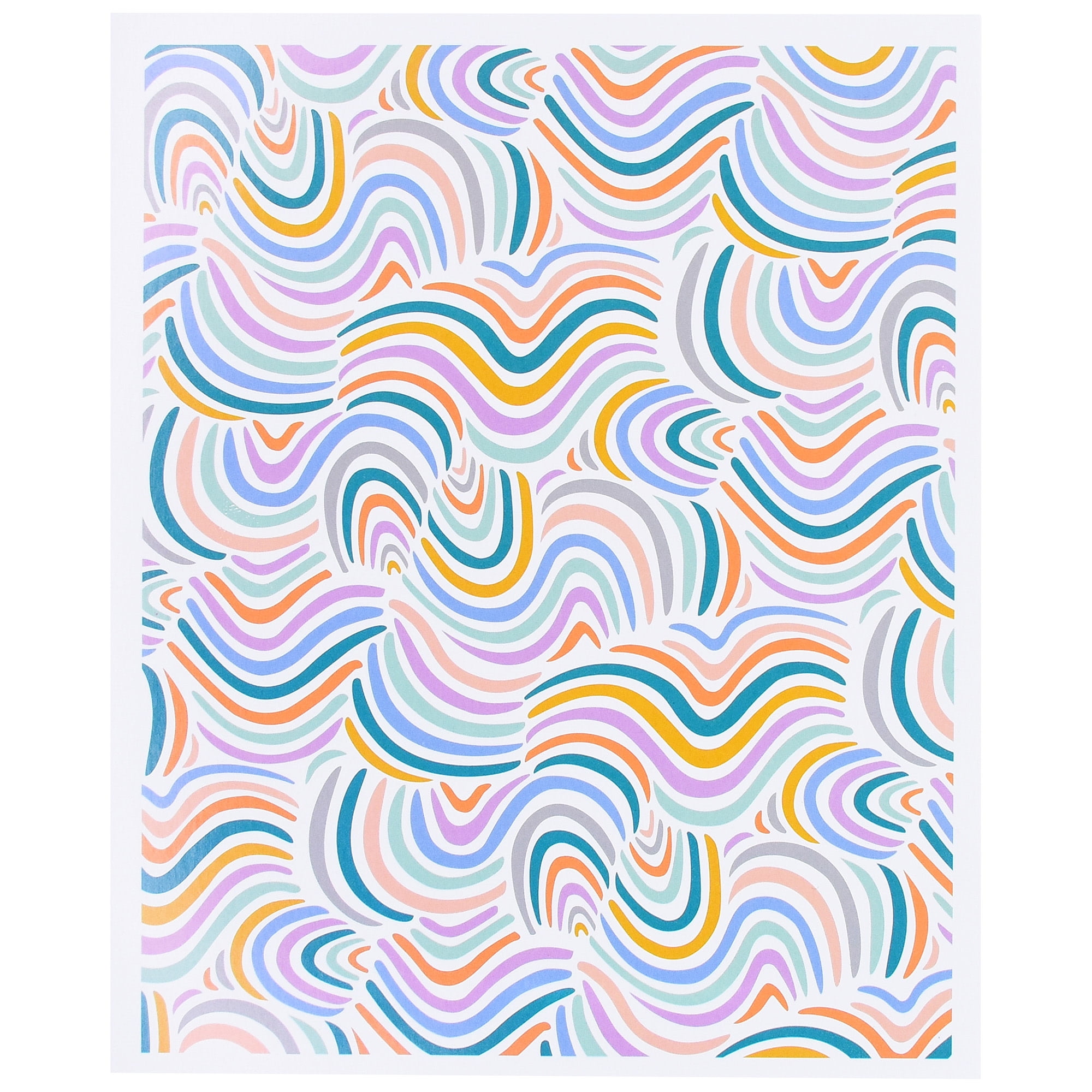 Sculpey: Clay Transfers - Geometric - 4 Pattern Sheets: Scribbles, Swirls, Dots & Deco Fans, Clay Decorations, Easy Application, DIY Craft Supplies