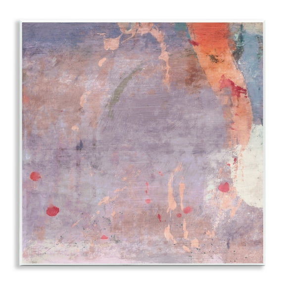 Stupell Industries Abstract Purple Ombre Abstract Painting Unframed Art Print Wall Art, 12 x 12