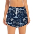 thumbnail image 2 of Fotbe Hawaii Palms Womens High Waist Running Shorts Athletic Workout Quick Dry Shorts for Women with Pockets Gym Yoga Summer Shorts-Medium, 2 of 9
