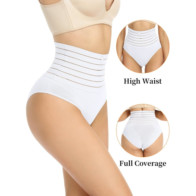 Anyfit Wear Women Tummy Control Panty Waist Trainer Body Shaper Slimming  Briefs High Waisted Shapewear Underwear Pack of 2