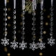 thumbnail image 4 of 6 piezas de adornos navideños de copo de nieve colgantes de acrílico de cristal, decoración navideña, carámbano, colgante de gota de agua., 4 of 7