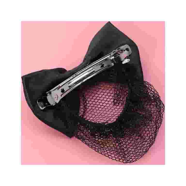NUOLUX 2pcs Elastic Bun Bow Headdress Hair Snood Net NUOLUX 2pcs Elastic Bun Bow Headdress Hair Snood Net