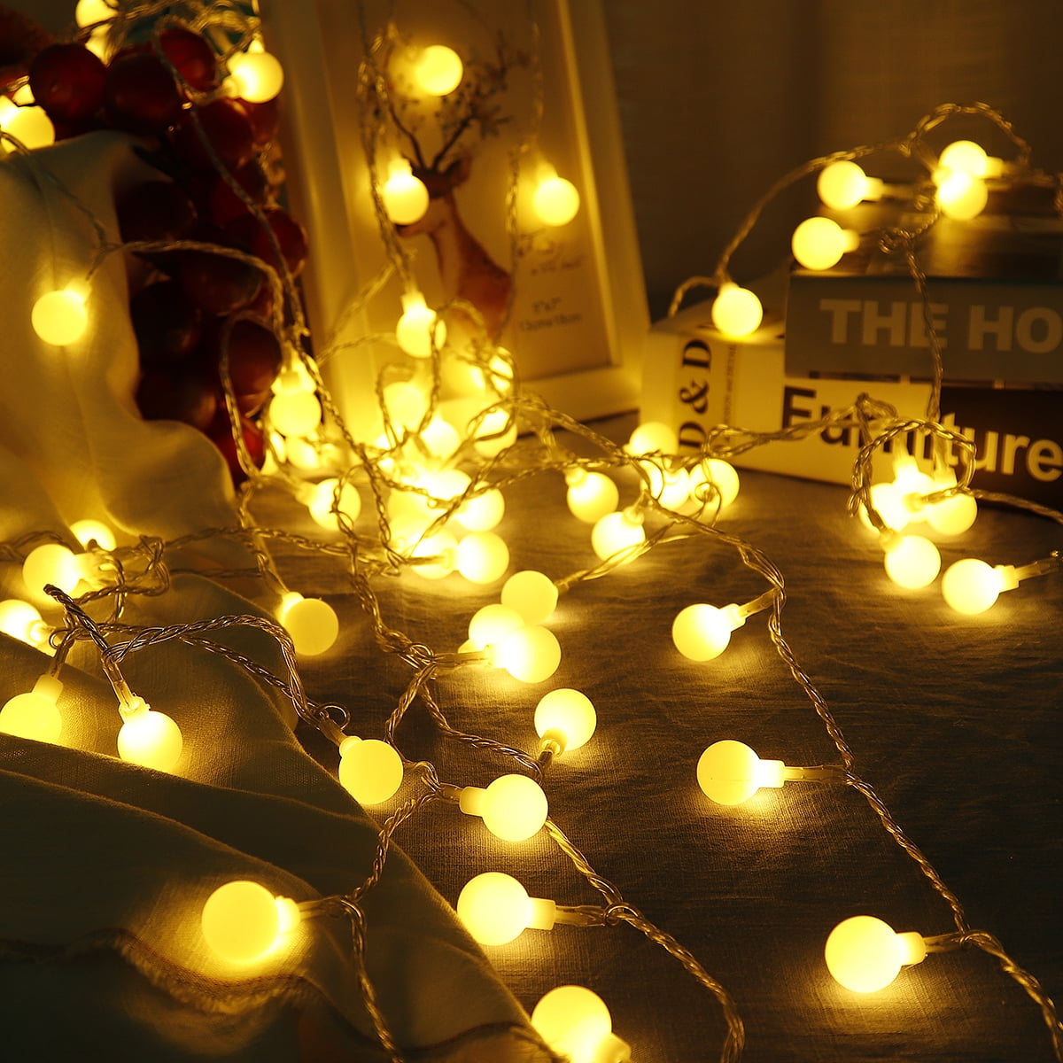 50/100 LED String Lights Strip Fairy Lamp Garden Christmas Xmas Home 