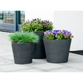 thumbnail image 5 of Pottery Pots Natural Bucket Round Planter Pot Indoor Outdoor Fiber Stone Planter Box 27 Inches - Large - 27" 27" x 27" x 24" - Grey, 5 of 5