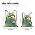 thumbnail image 2 of Daiia Garden Farm Pattern Drawstring Backpack, Gym Bag, Lightweight Backpack, Water-Resistant Bag Travel Sports Backpack, Fitness Bag, Yoga Bag-Medium, 2 of 6