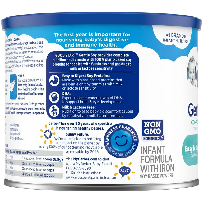 Gerber Good Start Gentle Soy Powder Infant Formula, 20 oz Canister