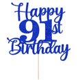 thumbnail image 2 of Cake topper Kaoenla Feliz 91.º cumpleaños con brillo, 2 of 8