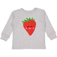 thumbnail image 3 of Inktastic Strawberry Kawaii Boys or Girls Long Sleeve Toddler T-Shirt, 3 of 5