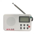 thumbnail image 1 of Radio Portátil AM/FM/SW con Pantalla Digital, Mini Radio Estéreo con Pantalla LCD, Conector para Auriculares, Funciona con Pilas o CC 5 V., 1 of 5