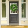 thumbnail image 4 of Unique Bargains Artificial Wreath for Front Door Four Leaf Wreaths Hanging Decor Green, 4 of 7
