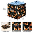 thumbnail image 3 of Squirrel Large Capacity Foldable Toy Box Storage Bin Storage Baskets with Handle 10.8"x10.5"x10.6, 3 of 6