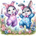 thumbnail image 1 of 5D DIY Kit Conejito Pascua Del Arte 30x30cm, 1 of 9