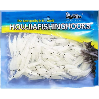 100/50PCS Soft Fishing Lures, TSV 2 T-tail Soft Baits Kit Stinger Shade  Grubs Assorted Mixture Crappie Quiver Tail for Bass, Hook Slot, Trout,  Redfish, Freshwater and Saltwater 
