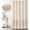 Beige, variant on Psoiuetr Farmhouse Shower Curtain with A Ruffle Hem Beige Linen Shower Curtain for Bathroom 72"x72"