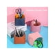 thumbnail image 2 of 1 Piece, PU Leather Desktop Storage Tube, Cosmetics Headphone Remote Control Storage Basket, Living Room Office Storage Box, 2 of 5