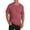 CRANBERRY HEATHER, variant on Harbor Bay by DXL Men's Big and Tall Slub Henley Shirt, Grey Heather, 3XLTALL