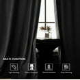 thumbnail image 3 of Back Tab Curtains, 2-Panel Set Rod Pocket & Pinch Pleat Design Light-Filtering & Thermal Insulation Ideal for Living Room, Bedroom & Office Windows, 3 of 9