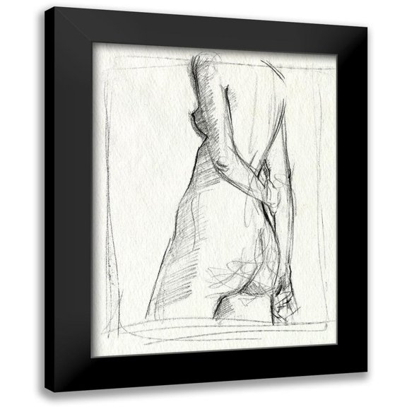 Parker, Jennifer Paxton 12x14 Black Modern Framed Museum Art Print Titled - Demure II