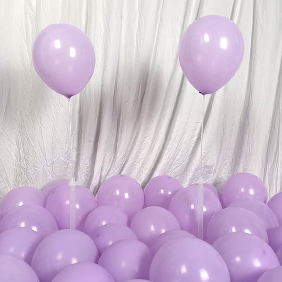 KIRIKOU 100pcs Pastel Latex Balloons 10 Inch Macaron Candy Colored Latex Party Balloons for Wedding Graduation Kids Birthday Christmas Baby Shower Party Supplies Arch Garland Tower(Purple)
