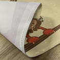 thumbnail image 5 of Ambesonne Retro Place Mats Set of 4, Owl Sitting on Branch, Standard Size, Brown Cream Teal, 5 of 6
