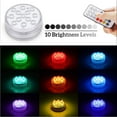 thumbnail image 3 of facefd Submersible LED Pool Light with RF Remote Control Waterproof Underwater Lights for Pond Party Garden No.2, 3 of 5