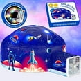 thumbnail image 1 of W&amp;O Galactic Aerodome with LED Lights - Inflatable Space Fort for Kids Aged 3-12, Inflates in Seconds Creating an Immersive Galactic Experience (Fan Not Included), 1 of 6